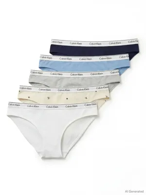 Calvin Klein 5-pack lage Slips dames - Low Rise - Katoenen dames mini slips - Dames onderbroeken