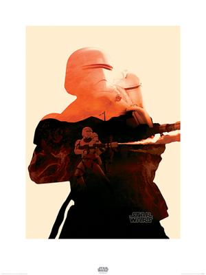 Kunstdruk Star Wars - Episode VII Flametrooper Tri 60x80cm