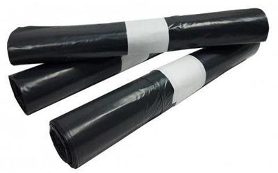 Afvalzak, ft 60 x 80 cm, grijs, HDPE, 25 x rol van 20 stuks