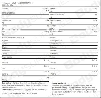 -Collageen + Vit. C 500gr Orange