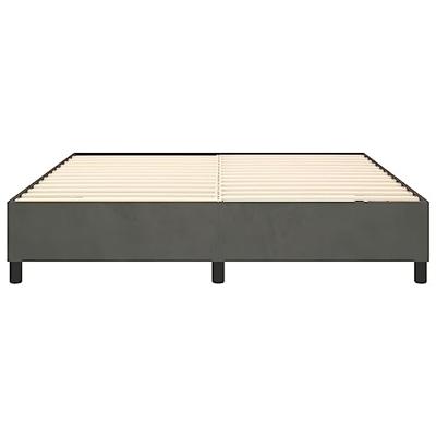Bedframe zonder matras 180x200 cm fluweel donkergrijs