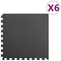 VidaXL Vloermatten 6 st 2,16 ㎡ eva-schuim zwart - thumbnail