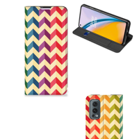 OnePlus Nord 2 5G | Hoesje met Magneet | Zigzag Multi Color - thumbnail