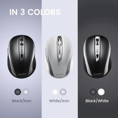 Perixx PERIMICE-721 WB Ergonomische muis Radiografisch Wit-zwart 5 Toetsen Perixx PERIMICE-721 WB Ergonomische muis Radiografisch Wit-zwart 5 Toetsen