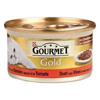 GOURMET GOLD CASSOLETTES DUET VAN VLEES IN SAUS MET TOMATEN 85 GR - thumbnail