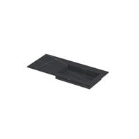 INK Post Wastafel Keramische Slab Envelop Bak Rechts Zonder Kraangat - 1000x450x10 mm - Lauren Black Mat - thumbnail