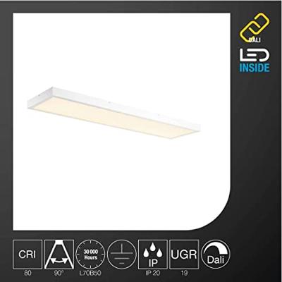 SLV 1003052 PANEL LED-plafondlamp LED vast ingebouwd 40 W Wit SLV 1003052 PANEL LED-plafondlamp LED vast ingebouwd 40 W Wit