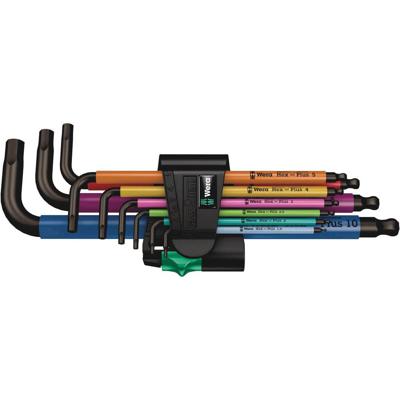 Wera 950/9 Hex-Plus Multicolour 1 Stiftsleutelset, metrisch, BlackLaser schroevendraaier Wera 950/9 Hex-Plus Multicolour 1 Stiftsleutelset, metrisch, BlackLaser schroevendraaier