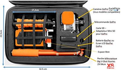 Xsories CAPMX_BLUE Capxule Medium Soft Case voor GoPro Camera - Ouder, ORANJE, U