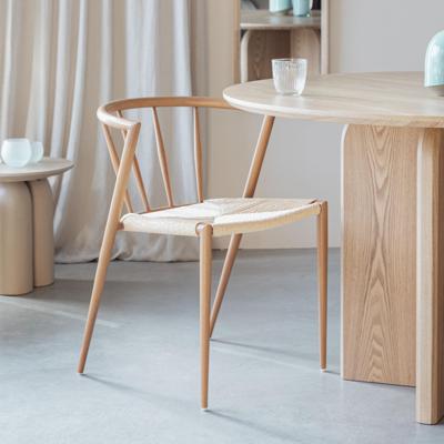 ZILT Eetkamerstoel 'Fraidy' Houtlook en rotan