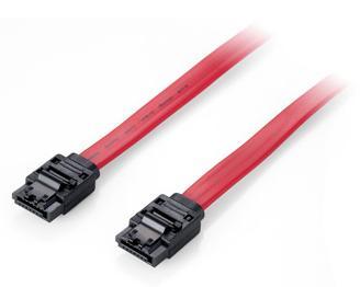 Equip platte kabel SATA met metalen clip polyzak 0,50 Meter
