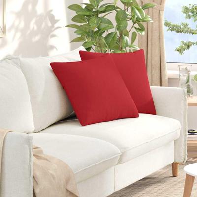 VidaXL Sofa kussens 2 pcs rood 50 x 50 cm stof VidaXL Sofa kussens 2 pcs rood 50 x 50 cm stof