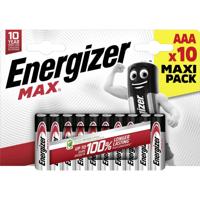 Energizer Max AAA batterij (potlood) Alkaline 1.5 V 10 stuk(s) - thumbnail