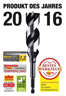 kwb 042912 Slangenboor 1 stuks 12 mm Gezamenlijke lengte 235 mm 1/4 (6.3 mm) 1 stuk(s) kwb 042912 Slangenboor 1 stuks 12 mm Gezamenlijke lengte 235 mm 1/4 (6.3 mm) 1 stuk(s)