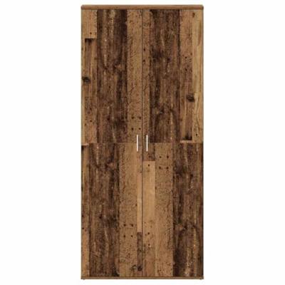 Schoenkast Oude Hout 80x39x180 cm GEFREESD HOUT