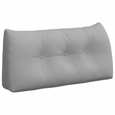 VidaXL Rugkussen wolkengrijs 100 x 24 x 50 cm stof VidaXL Rugkussen wolkengrijs 100 x 24 x 50 cm stof