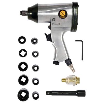 VOREL vidaXL 16-delige Pneumatische accessoireset 1/2''