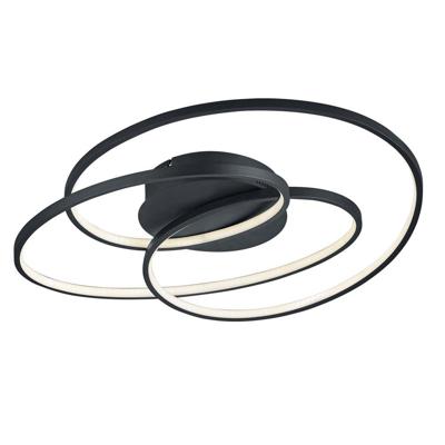 Trio Moderne PlafonnièreGale zwart - 673916032