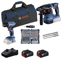 Bosch Blauw Accutoolkit Combipack 18V GSR 18V-45 + GBH 18V-22 | 44- delige set | 2x GBA 18V 4,0 Ah + Lader GAL 18V-40 - 0615V0003D - thumbnail