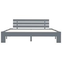 Bedframe massief grenenhout grijs 160x200 cm - thumbnail