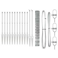 Weidehekwerk Zilver 25 x 1.2 m Gegalvaniseerd staal - thumbnail