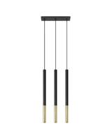 Hanglamp MOZAICA 3L zwart/goud - thumbnail