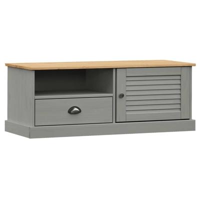 Tv-meubel VIGO 106x40x40 cm massief grenenhout grijs
