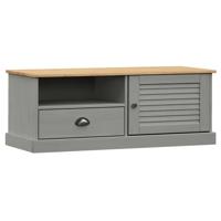 Tv-meubel VIGO 106x40x40 cm massief grenenhout grijs - thumbnail