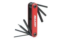 Massi Fietsgereedschap Set 7 functies - Rood - thumbnail