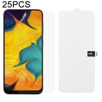 25 stuks zachte hydrogel film volledige dekking front beschermer met alcohol katoen + kraskaart voor Galaxy A30 - thumbnail