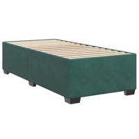 Boxspring met matras fluweel donkergroen 100x200 cm - thumbnail