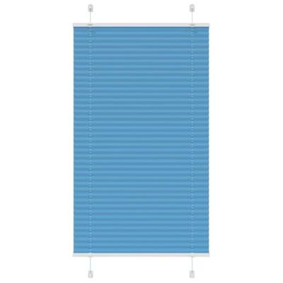VidaXL Plissé rolgordijn 70x150 cm stofbreedte 69,4 cm polyester blauw