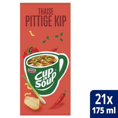 Cup-a-Soup Unox Thaise pittige kip 21x175ml Cup-a-Soup Unox Thaise pittige kip 21x175ml