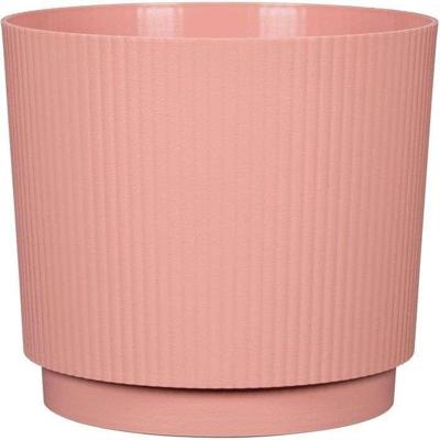 Ronde plantenpot - GARDEN ID - Lino - Ø 25 - 7 L - H 22 cm - Roze