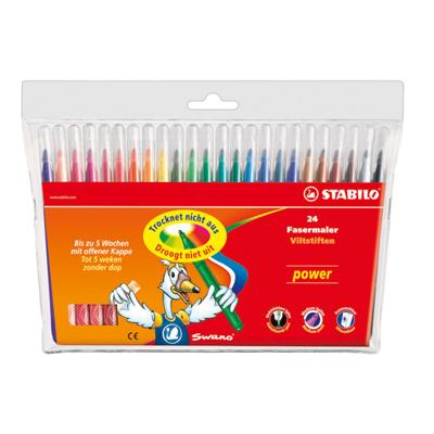 STABILO Power viltstift Medium Multi kleuren 24 stuk(s) STABILO Power viltstift Medium Multi kleuren 24 stuk(s)