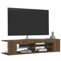 Tv-meubel met LED-verlichting 135x39x30 cm bruineikenkleurig - thumbnail