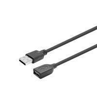 VivoLink PROUSBAAF20 USB-kabel (20 m, USB A, USB A, 2.0, mannelijk/vrouwelijk, zwart, transparant - thumbnail