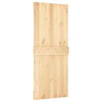 Schuifdeur met beslag 85x210 cm massief grenenhout - thumbnail