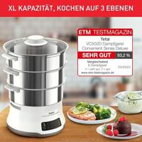 Tefal VC502D Convenient Series DeLuxe XL Stoomkoker Grijs - thumbnail