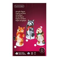 Verlichte decoratie Lumineo Kerstmis dieren Acryl - thumbnail