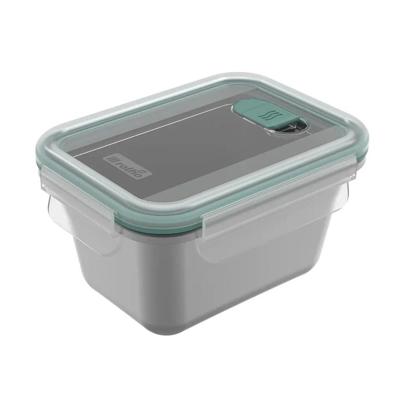 Rotho Nala Clic and Lock Vershouddoos 0.7L Mistletoe Green/RVS Rotho Nala Clic and Lock Vershouddoos 0.7L Mistletoe Green/RVS