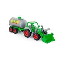 Cavallino tractor met voorlader en tanker - thumbnail