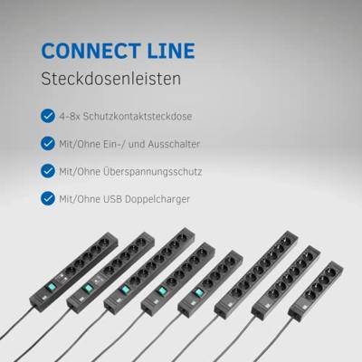 BACHMANN CONNECT LINE 5x geaard, Schakelaar USB A&A 15W