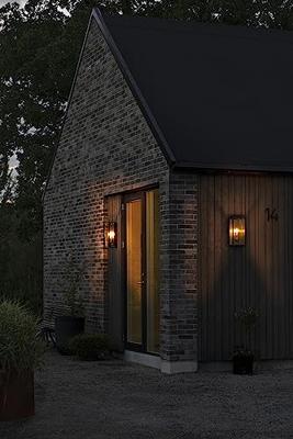 KonstSmide Landelijke muurlampCarpi zwart met goud - 7349-758 - thumbnail
