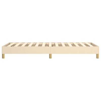 Boxspringframe stof crmekleurig 90x200 cm