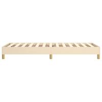 Boxspringframe stof crmekleurig 90x200 cm - thumbnail