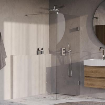 Brauer Void - Inloopdouche - Helder Glas - 90 x 200 cm - incl. Glascoating - Chroom