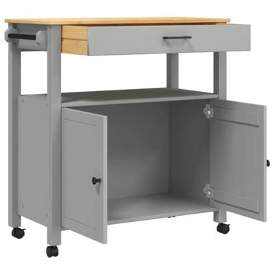 Keukentrolley MONZA 84x40x90 cm massief grenenhout