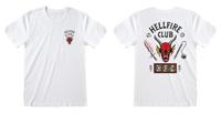 T-Shirt met Korte Mouwen Stranger Things Helfire Club Wit Unisex - Maat: M - thumbnail