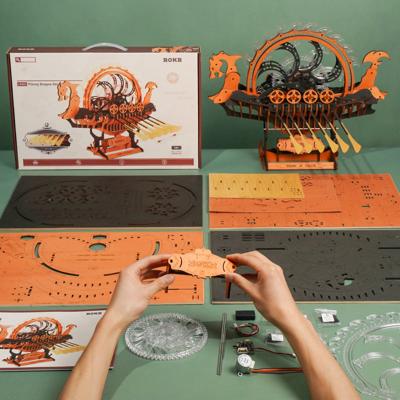 Robotime Houten Puzzel Dragon Viking Ship